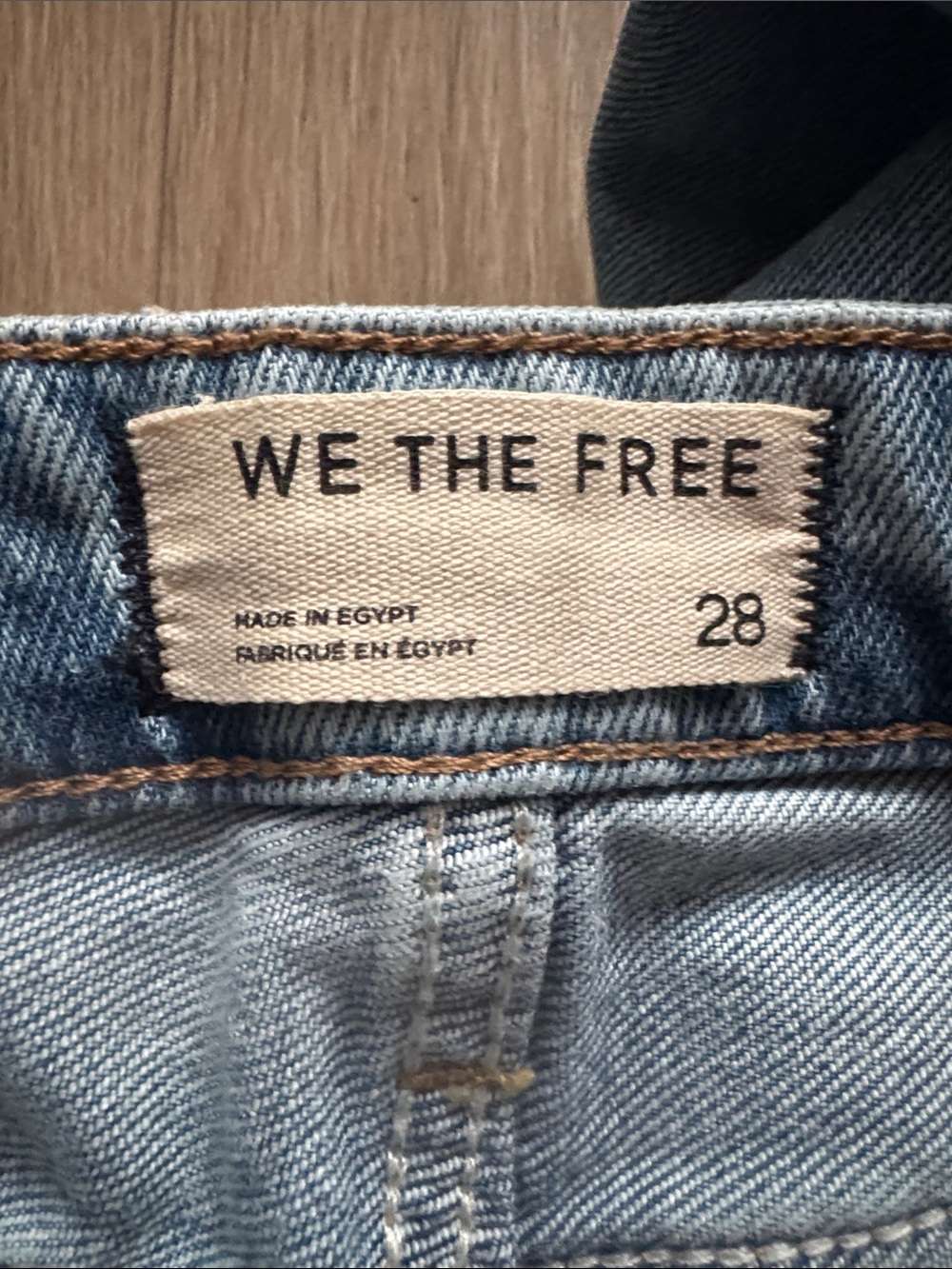 Free People We The Free Emre Flare Jeans Poppy Blue Size 28 - Picture 12 of 16